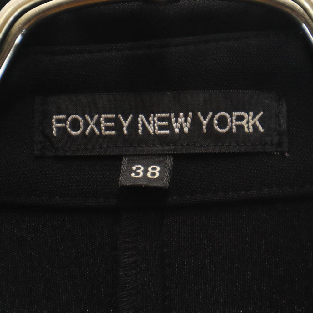FOXEY NEW YORK Made In Japan Double Specification Jacket 38 Black Women Used