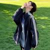 Women's Retro Stand-Up Collar Color Block Padded Baseball Jacket - Fall/Winter 2024