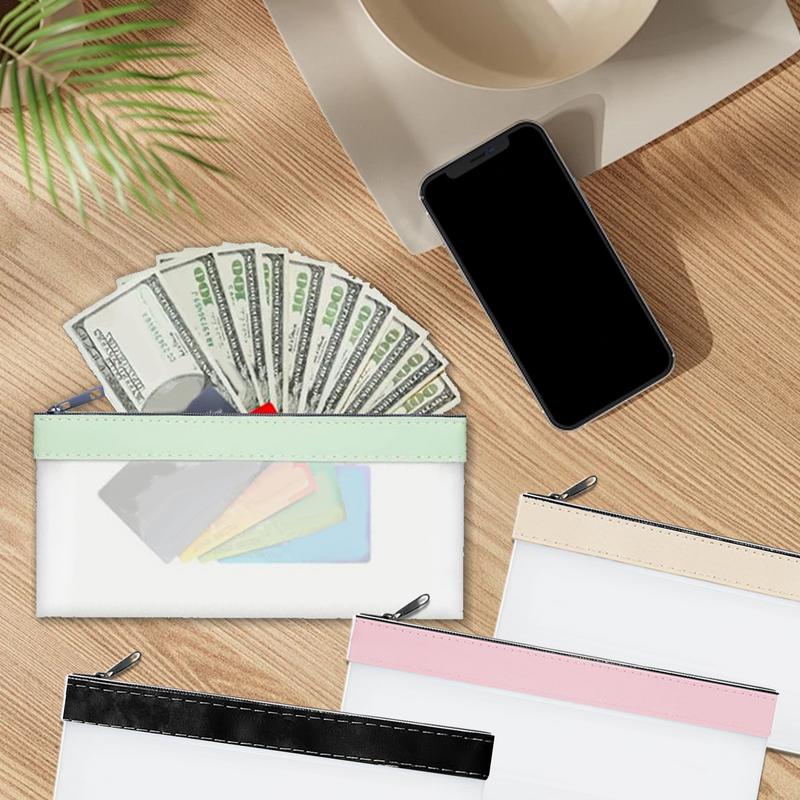 Money Bags With Zipper Money Envelopes Cash Bag 6X Clear Bank Bag Cash Envelopes Cash Pouch Deposit Bags Money Pouch For Coin United States
