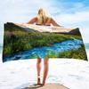 Oversized Beach Towel Grassland Extra Large Soft Pool Swim Travel Towels Blanket for Adult Women Men Camping Chair Cover Gift