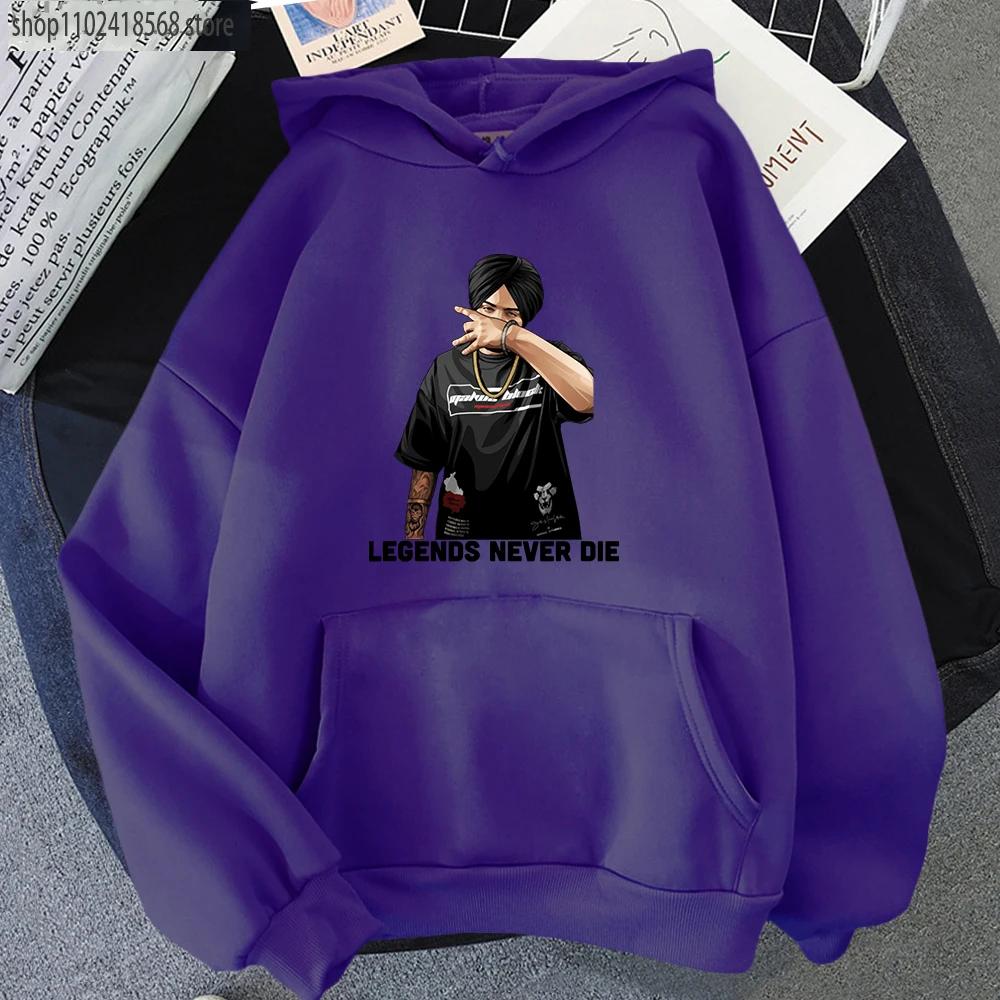 Legendy Nikdy Nezemřou Sidhu Moose Wala Mikiny Indický Rapper Mikina Unisex Harajuku Ležérní Pánské Dámské Y2k Oblečení