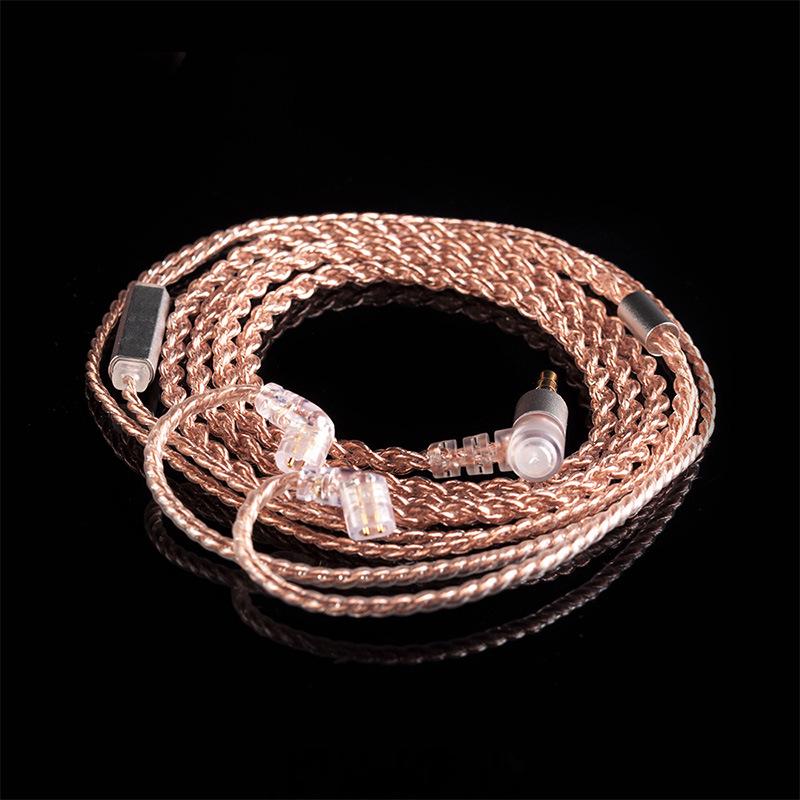 KBEAR Kui Bao 4-Core Oxygen-Free Copper Earphone Cable with Mic, L-Plug