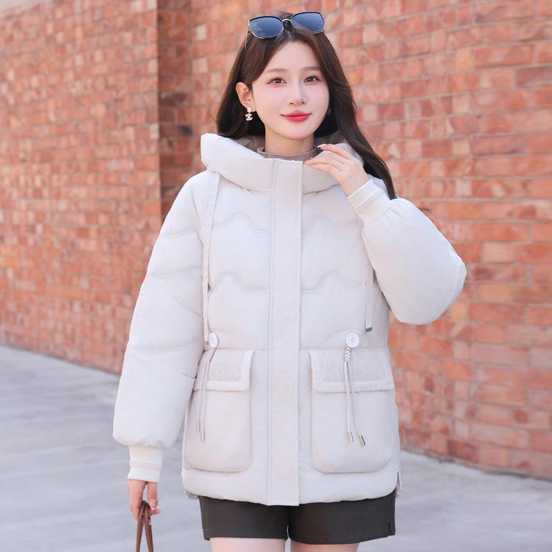 Fashion Women's Cotton Clothes Jacket Autumn and Winter Large Size Cotton Clothes Large Pockets Fashion Versatile Fashion Trend