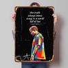 Kanye West Zitat Gedrucktes Poster Individuelle Retro Wandkunst Vintage Blechschilder für Zuhause Ästhetische Zimmerdekoration Männer Kaffee Bar
