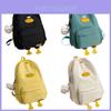 Cute Duck Design Nylon Girls Backpack Waterproof And Spacious High-quality School Bag