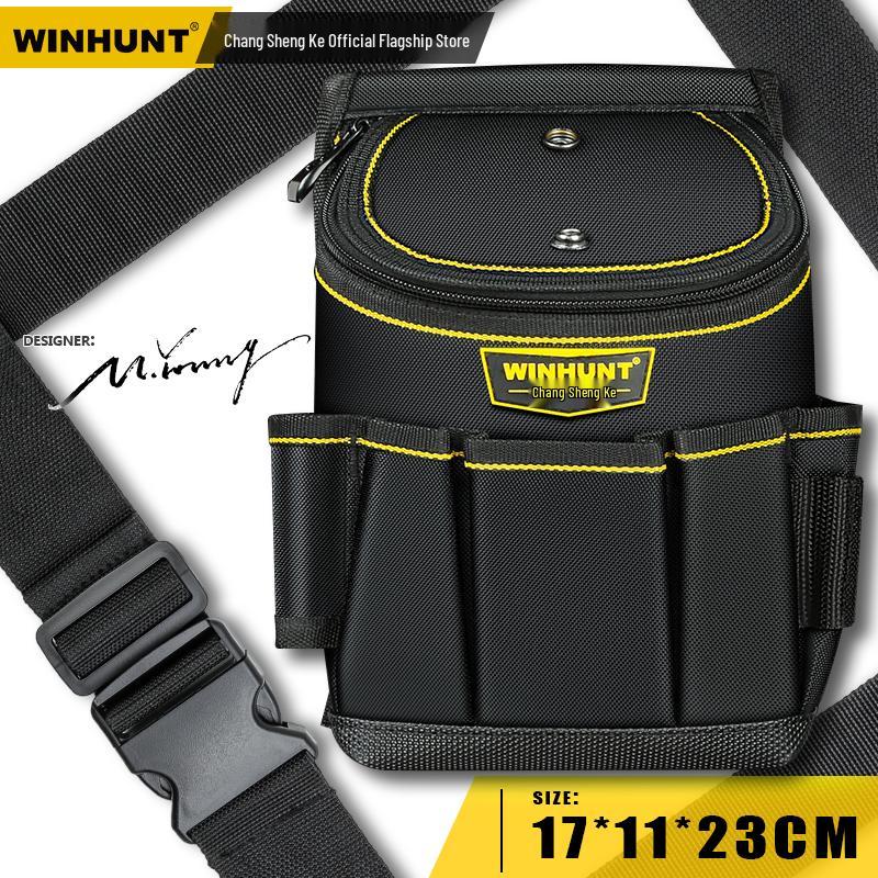 Multifunctional Electrician Tool Waist Bag with Thicker Cover and Carpenter Pocket