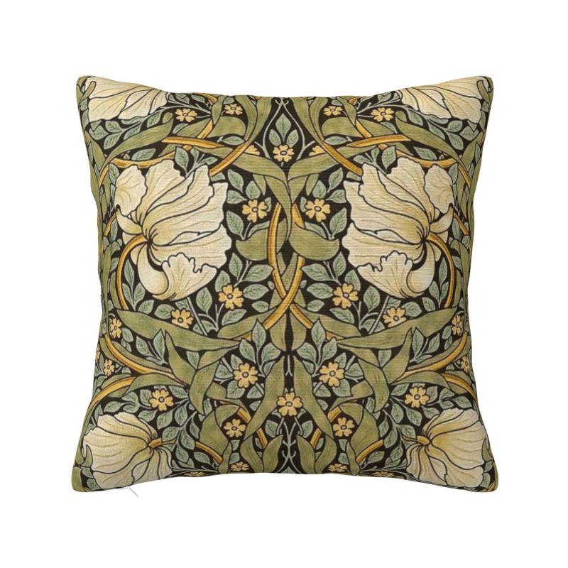 Custom Nordic William Morris Vintage Sofa Cushion Cover Soft Floral Textile Pattern Throw Pillow Case Home Decor