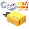 111W 1 Port USB Type C Charger Fast Charging Data Cable USB Phone Charger Power Adapter Quick Charge 1.1 EU US Plug Wall Charger