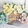 Small Daisy Chamomile Fake Bouquet for Home and Wedding Decoration