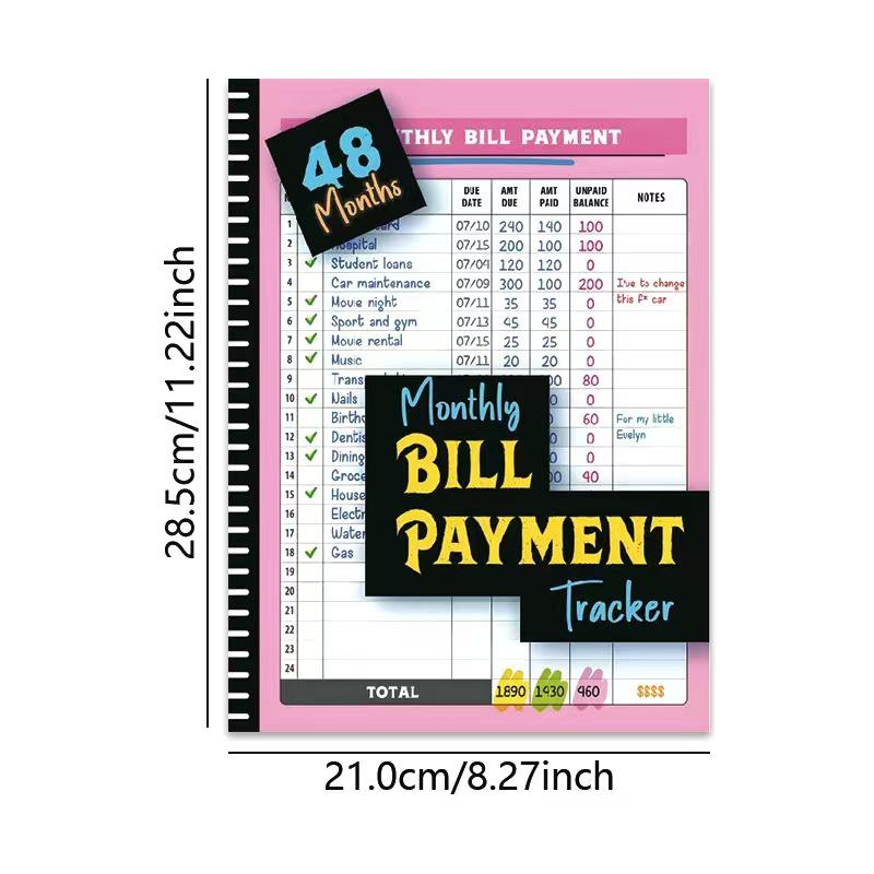 Cross-Border Money Management Notebook: Bill Tracker & Payment Record Book
