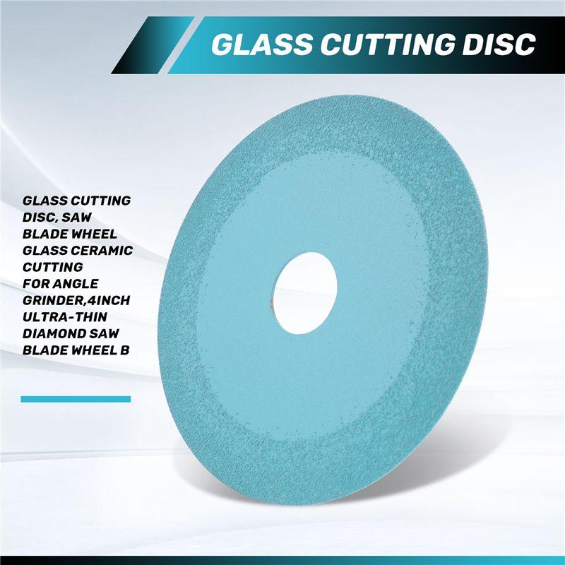 Aug. Glass Cutting Disc, Saw Blade Wheel Glass Cutting For Angle Grinder,4Inch Ultra-Thin Diamond Saw Blade Wheel