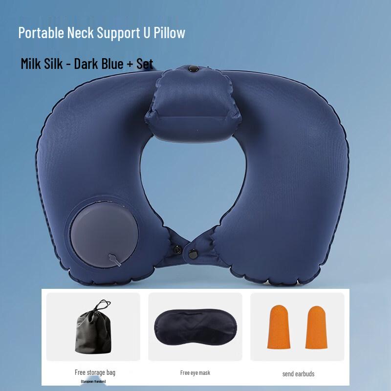 KASHICONG Press Inflatable U-Shaped Neck Pillow