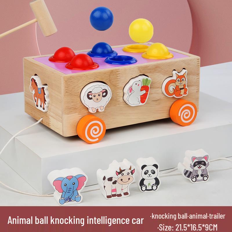 Farm Orchard Shape Building Blocks and Worm-Catching Toy Set for Kids