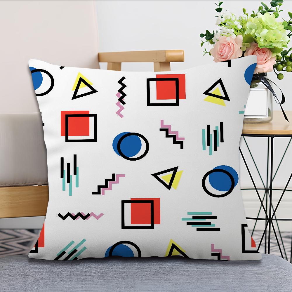 Style Soft Comfortable Anime Gamer Pillow Case for Sofa Living Room Game Home Office Fan Decor Design Square Protective Covers