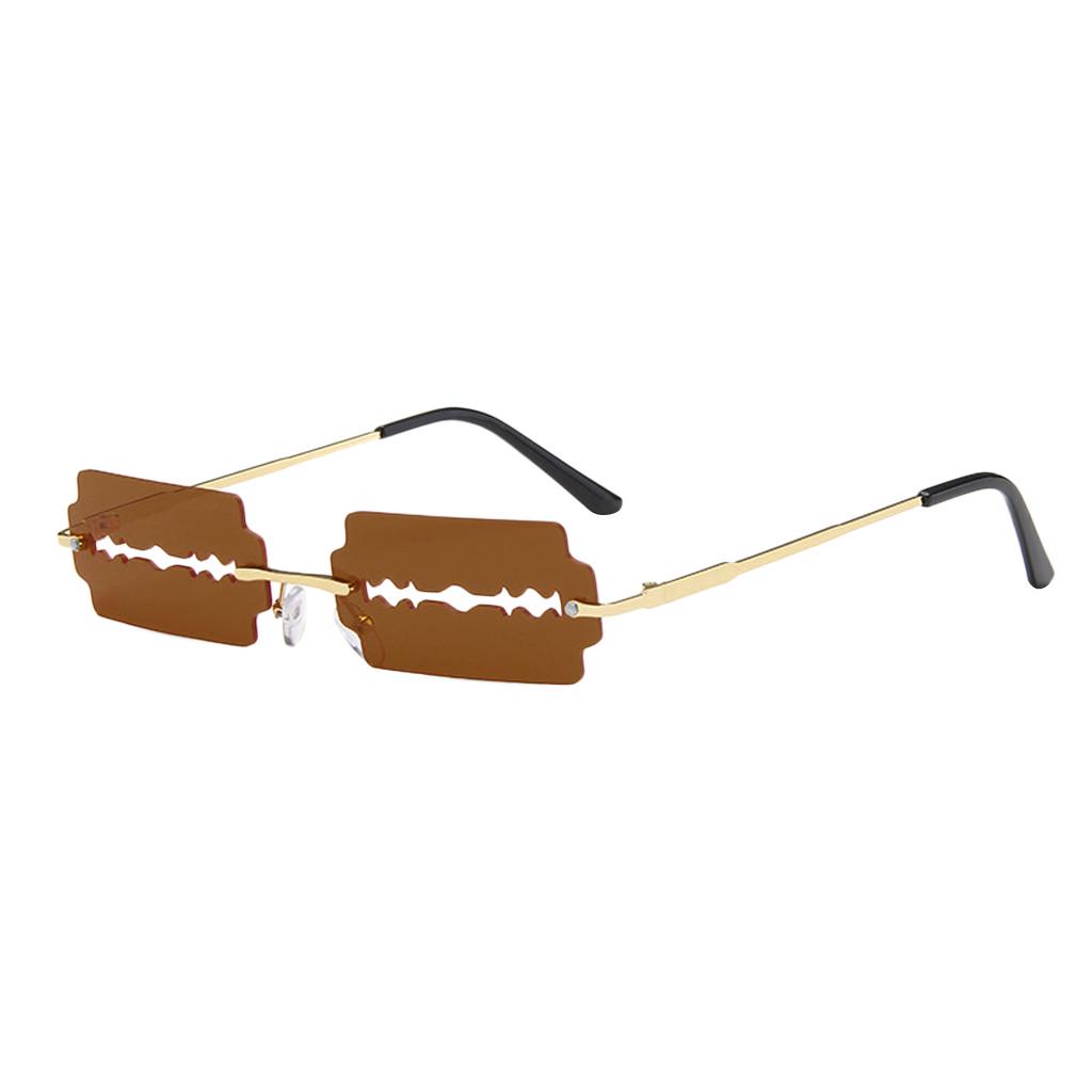 Funny Shape Sunglasses Glasses Eyewear Shades Vintage Irregular Unisex