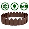 Plonos Gartenbegrenzung 240 cm Pl-960 Braun