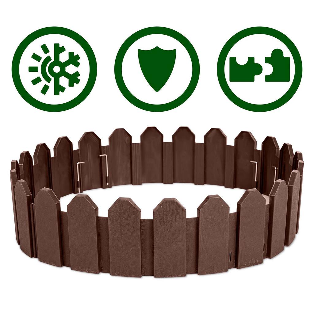 Plonos Gartenbegrenzung 240 cm Pl-960 Braun