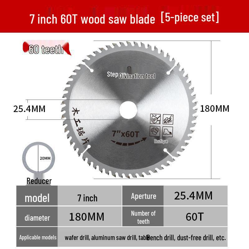 High Hardness Aluminum-Wood Dual-Purpose Saw Blade with Sharp Alloy Teeth for Woodworking and Ecological Boards