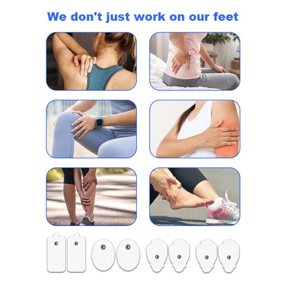 EMS Foot Massager Pulse Acupuncture Cushion Portable Muscle Stimulator Pad Multi Modes for Improving Blood Circulation