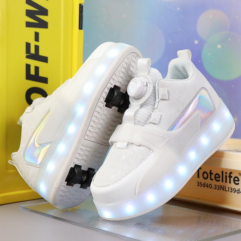 Children's Straight Sales Glowing Shoes High Aesthetic Value New Style Roller Skates Men's And Women's Online Red Hot Product
