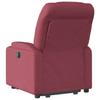 Recliner Chair with Lift Assist Burgundy Fabric