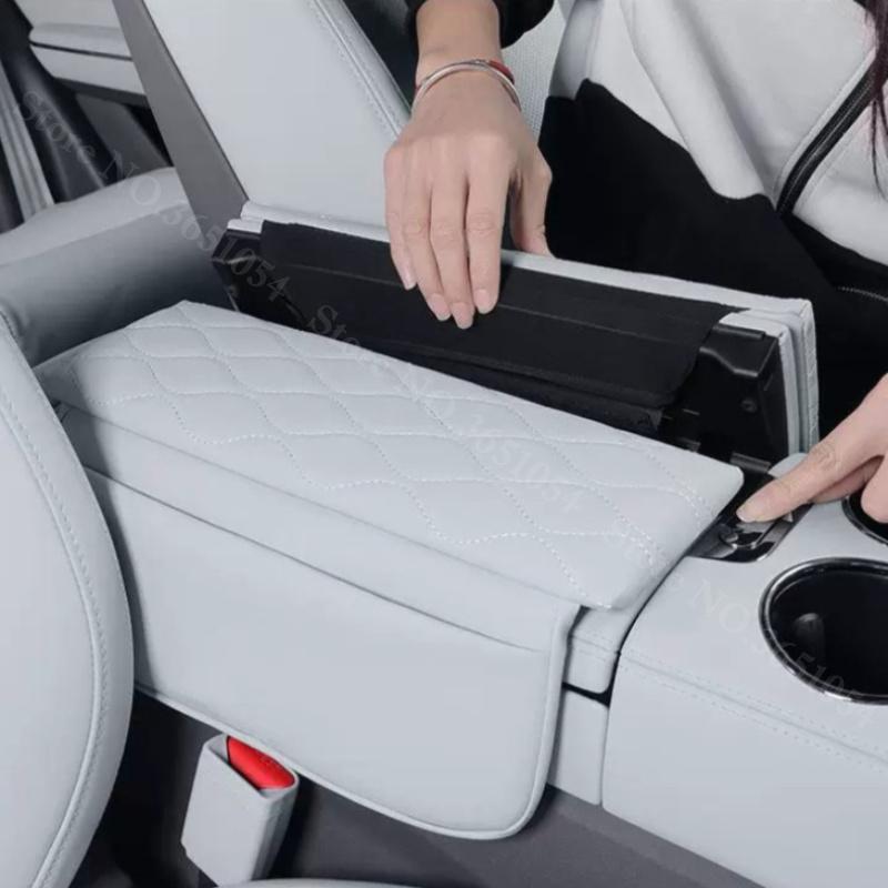Bilarmstödslåda Kudde För Leapmotor C01 C11 2026-2026 Läder Bekväm Mittkonsollslåda Skydd Anti-repa Skyddsdyna