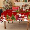 Christmas Tablecloth Santa Snowman Table Cover Christmas Party Table Decorations for Home 2026 Navidad Notal Noel Xmas Ornaments