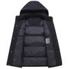 Winter Puffer Jacket Men  New Plus Size Middle Aged Men's Feather Coats Hooded Thick Warm 90% White Duck Down Parkas