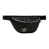 New Adidas Originals Polyurethane Crossbody Bag, Shoulder Bag, Fanny Pack Regular Women's Black H09037
