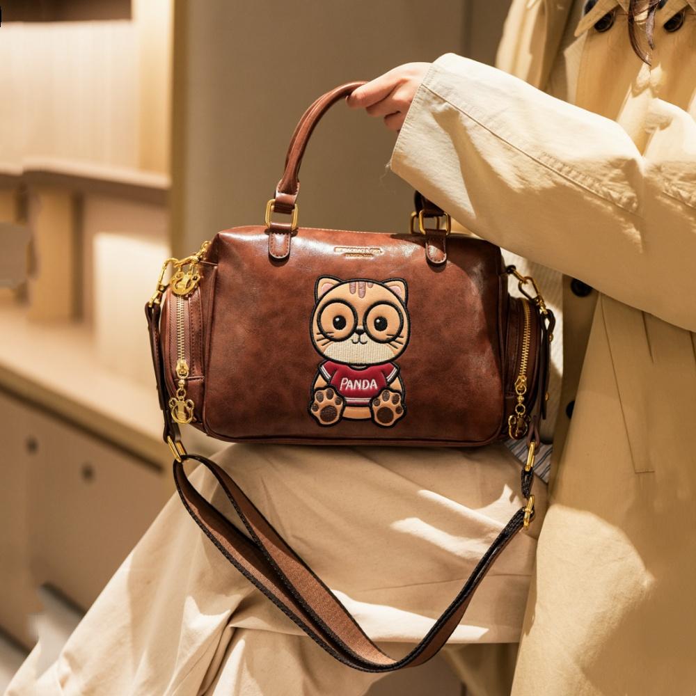 BEIBAOBAO New Design Versatile Women's Handbags Fashionable Foreign Style Ladies Tote Bag Cute Cartoon Single Shoulder Bag High Sense PU Messenger Bag