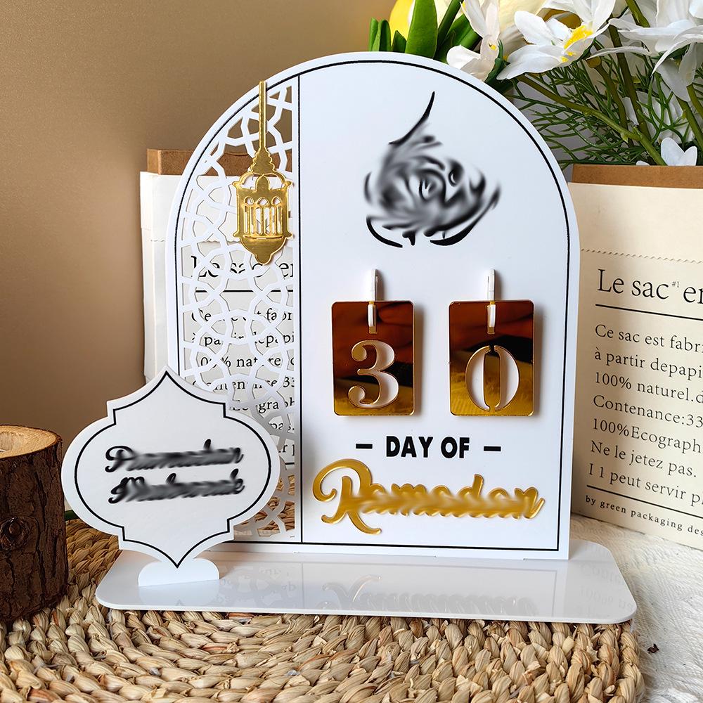 BT268-270 Gold Moon Acrylic 3D Festival Decoration Stand