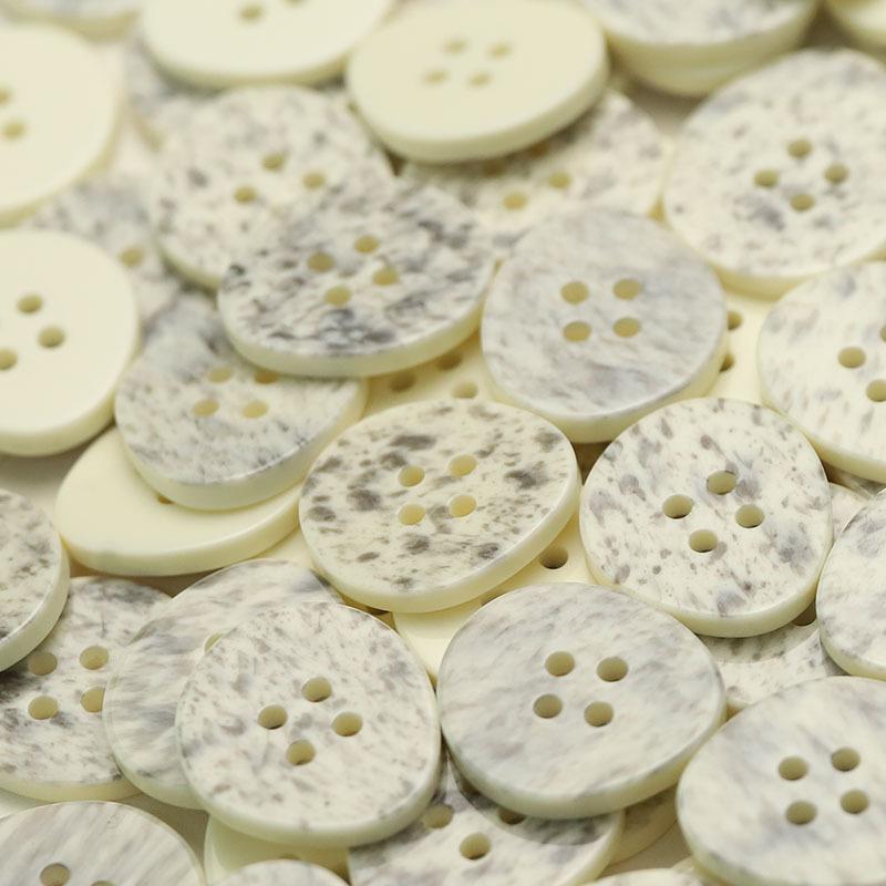 

5 шт. Четырехглазые брызги чернил риса белые пуговицы большие одежда с пуговицами женское двухстороннее нейлоновое пальто тренчкот декоративные пуговицы 1 #[30mm LY3537 four-eye spot white]