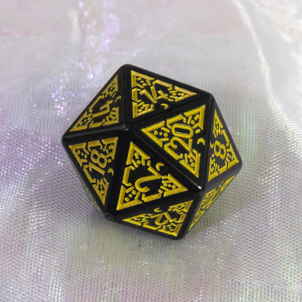 DND Polyhedral Dice Set 7pcs D4-D20 Engraved Games Dices for Souvenirst Entertainment RPG Board Game