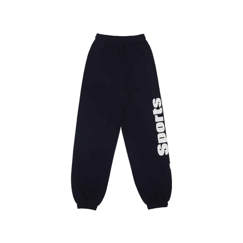 SPORTS ILLUSTRATED Basketball Side Logo Jogger Pants (Dark Navy)