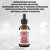 Rose Facial and Body Oil Deep Hydrating and Nourishing Essence Soothing Repair Serum 30ML Glass Dropper for All Skin Types