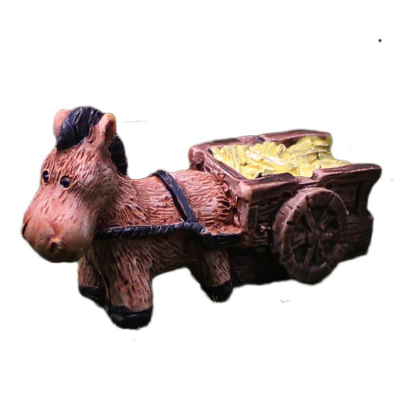 

Смола Осел Животное Автомобиль Сад Украшение Фигурка Для Микро Украшения Ландшафт