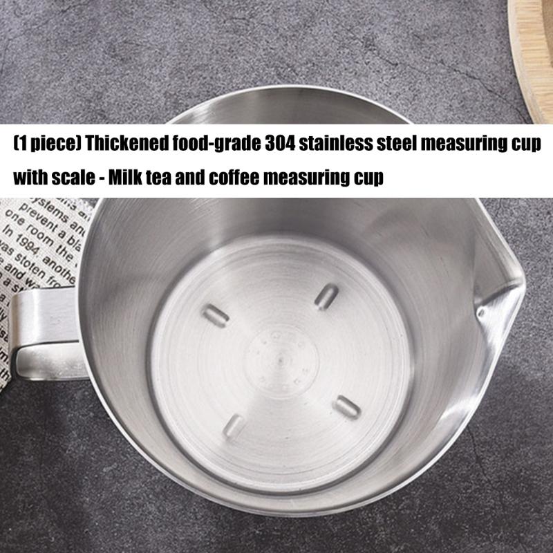 Professional Coffee Milk Jugs 4 Size 500ml 1000ml 1500ml 2000ml Locking Lid Design Durable Nonrust Steel Measuring Cup
