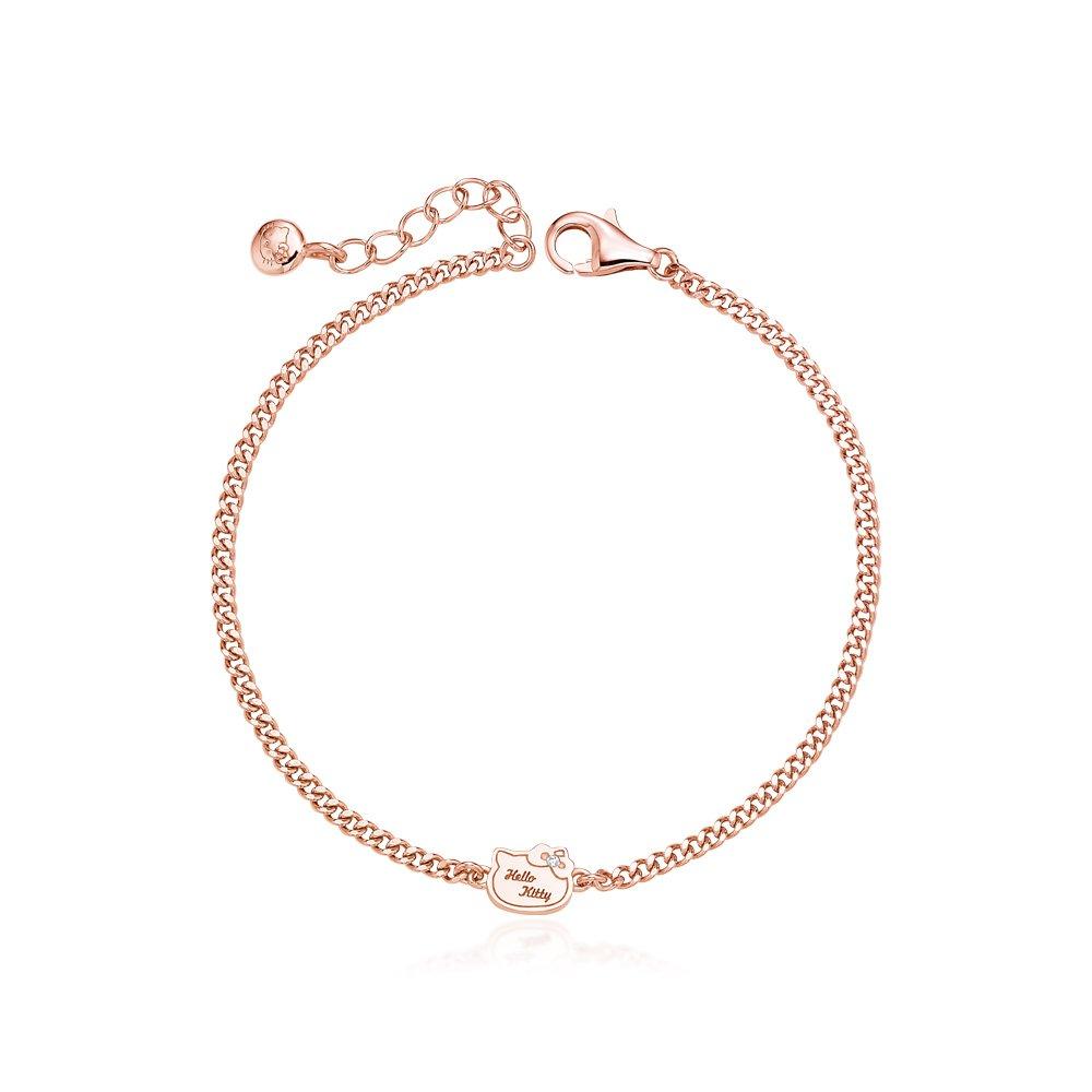 Hello Kitty Jewelry Silver Shine Chain Bracelet Hlsbr289-P