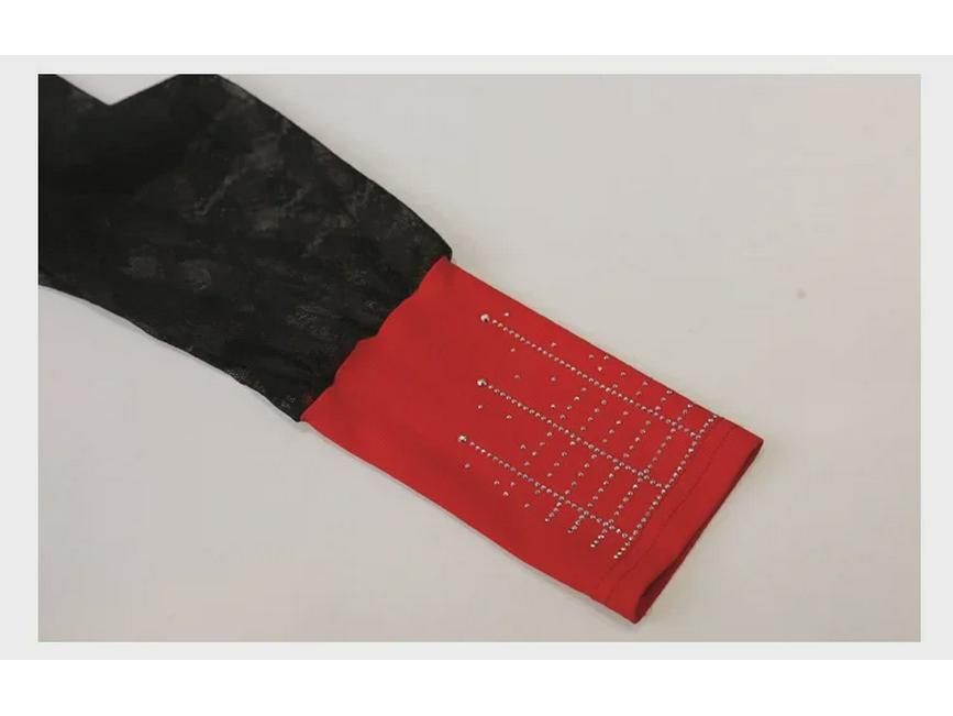 2023 Herbst Europäisches Slim-Spitzen-Langarm-Damenhemd mit Hot-Drilling-Design