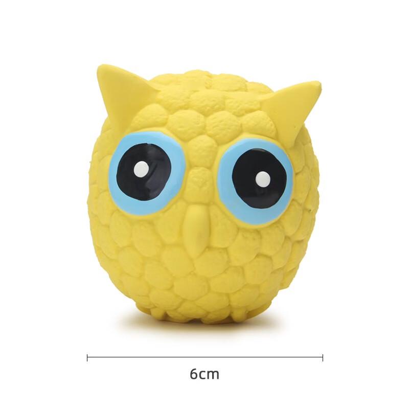 Интерактивная пищащая игрушка-сова для собак EETOYS