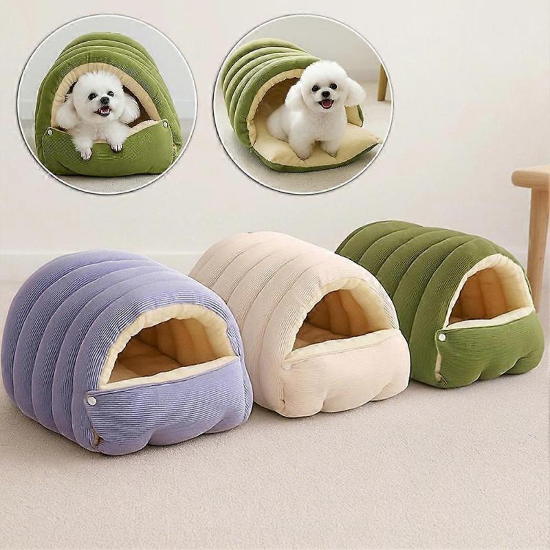 Cat Sleeping Bed for Winter Use Breathable Cozy Cat Cave Bed Peaceful Bedroom Bedside
