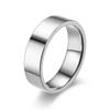 European & American Fashion Titanium Steel Couple Ring - Polished, Engraved, Non-Fading.