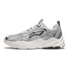 Li Ning Textile, Synthetic Leather Cushioning Slip Resistant Abrasion Resistant Support Low Top Chunky Sneakers Men's AGCU121-2