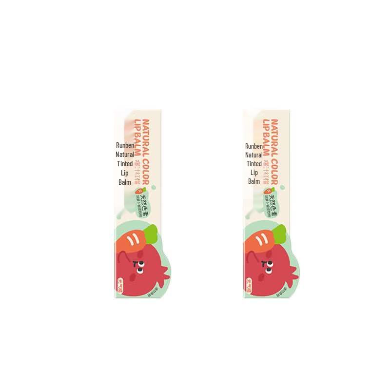 RUNBEN Natural Tinted Lip Balm for Kids