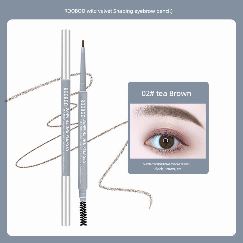 Ultra-Fine Eyebrow Pencil Fine Head Waterproof Outline Wild Eyebrow Not Easy To Smudge Distinct Look Female Official Flagship Store Genuine Goods