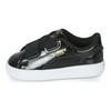 Puma Basket Heart Patent Toddler Black Baby Sneakers 363353-01
