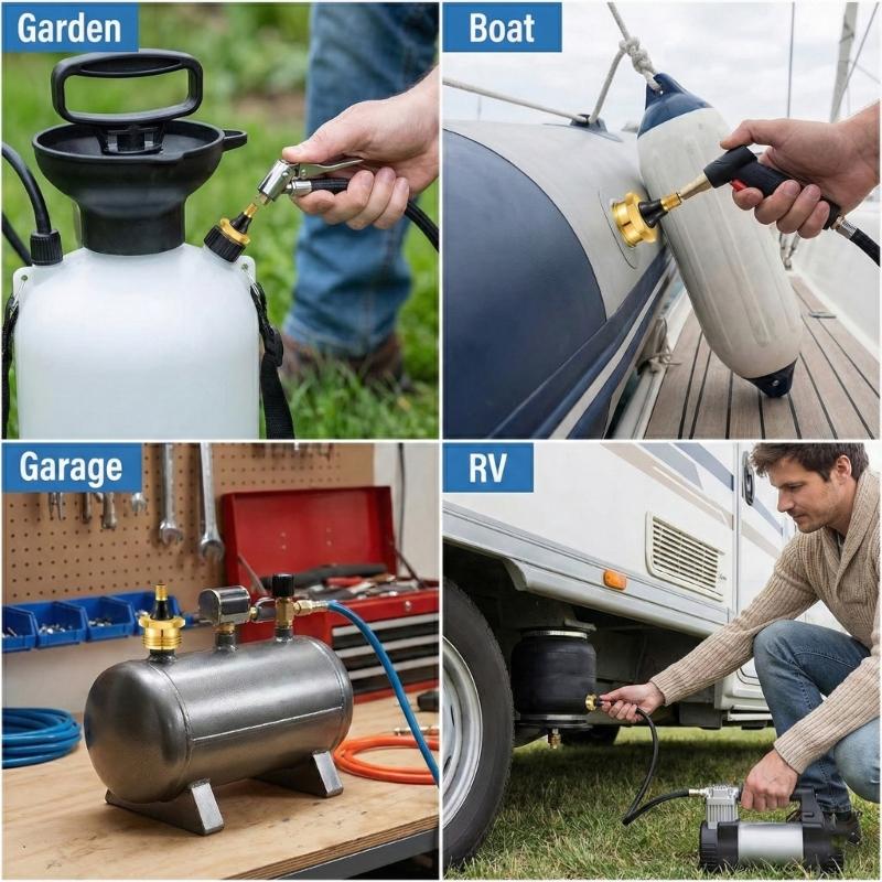 RVs Water Pipe Anti Freeze Blow Out Adapter Brass Plug for Preventing Freeze Pipes in Campers and Trailers During Winter