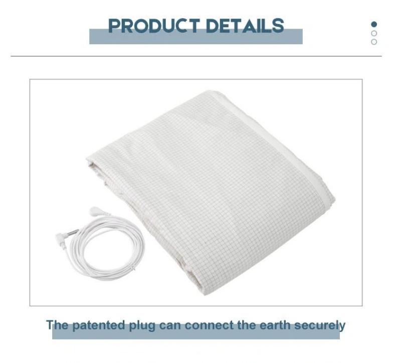 Ultimate Grounding Fitted Sheet - Reconnect with Earth While You Sleep! Anti-Inflammation, Better Sleep & More with Silver Fiber Technology