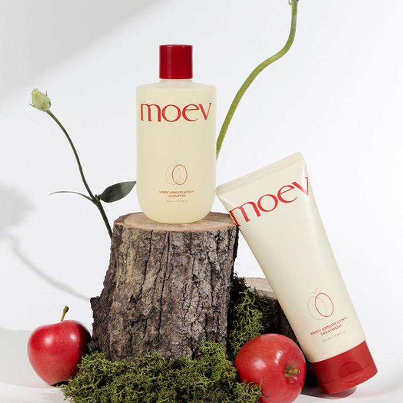 Moev Anukatin Shampoo 300ml + Silicone-Free Hair Treatment 200g Set