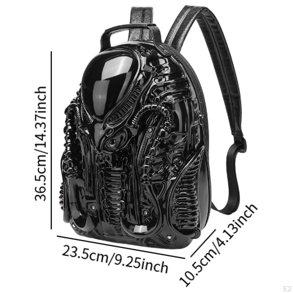 3D batoh Xenomorph Shape Organizer pro párty, cestování, randění, dojíždění